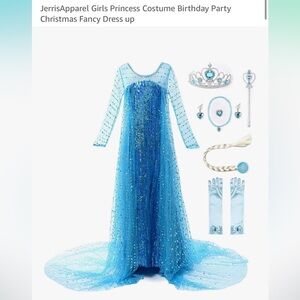Jerris apparel princess Elsa dress costume.  *Does not come with accessories*